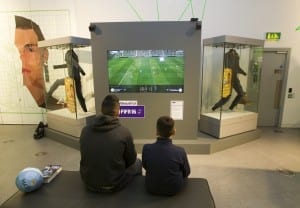 Sergio Aguero Fifa 16 EA Sports @ The National Football Museum, manchester. Picture by Mark Robinson.