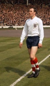 Ray Wilson of England walks out on to the pitch at Wembley Stadium May 1963. Pic courtesy of Mirrorpix.