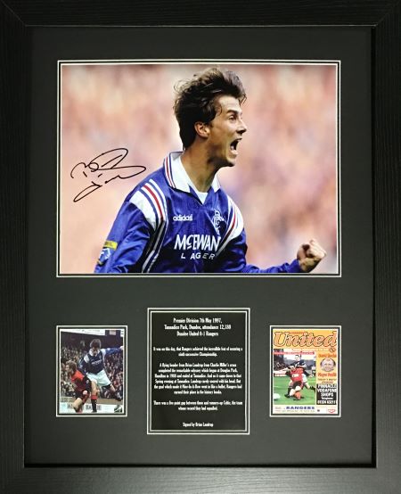 brian laudrup signed rangers shirt