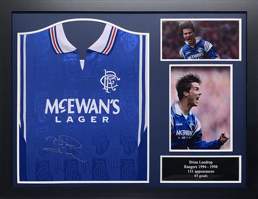 brian laudrup signed rangers shirt