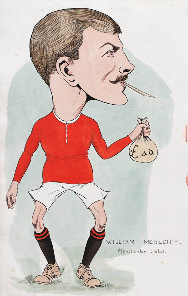 Billy Meredith caricature