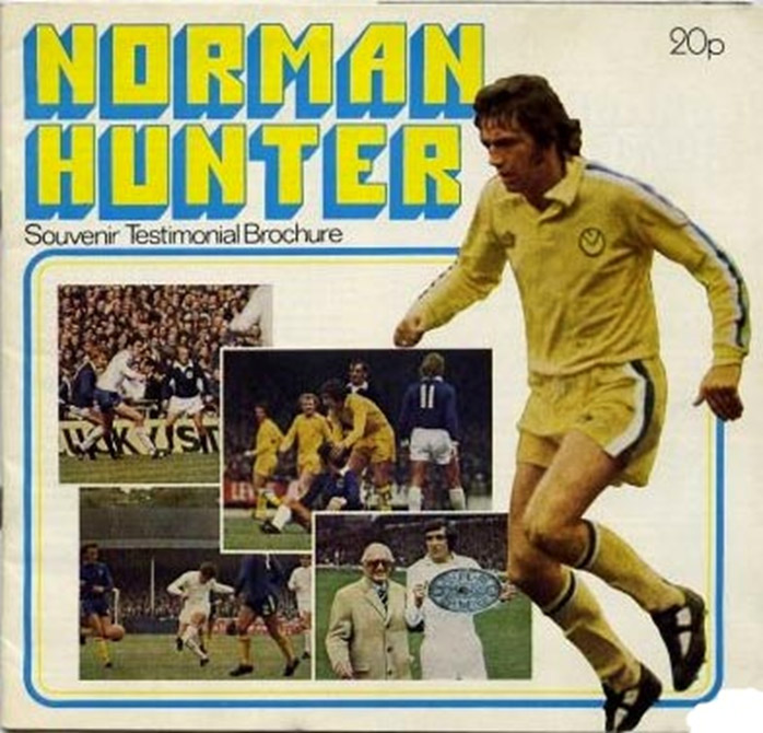 Norman Hunter testimonial programme cover