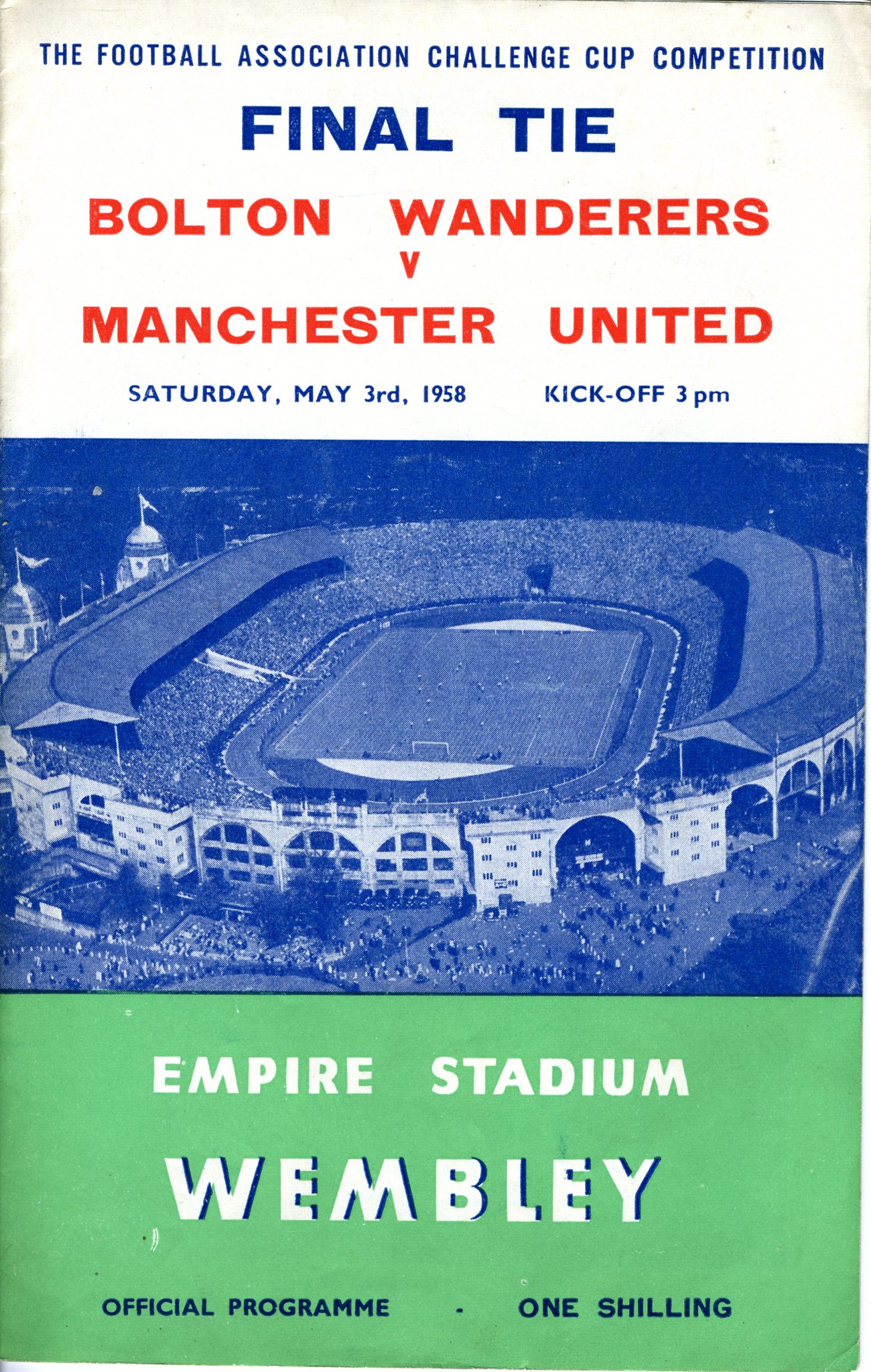 1958 fa cup final programme